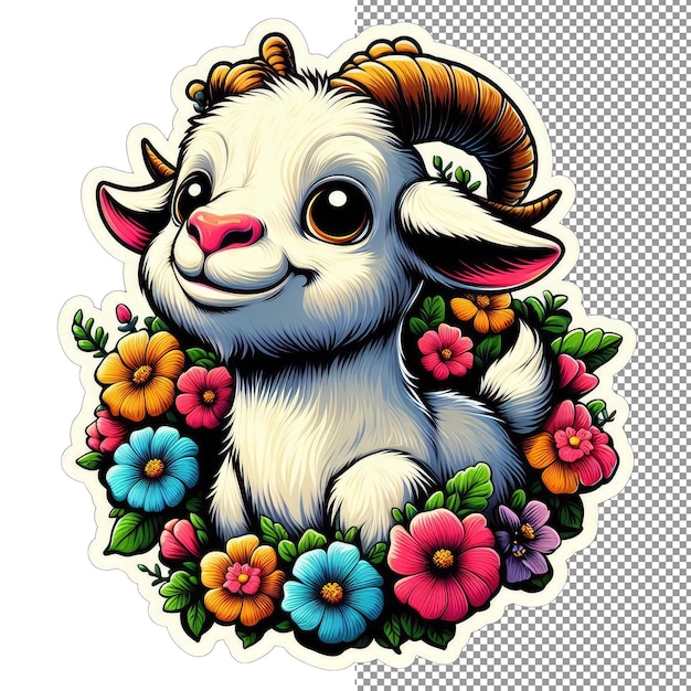 Mountain marvel majestic goat sticker