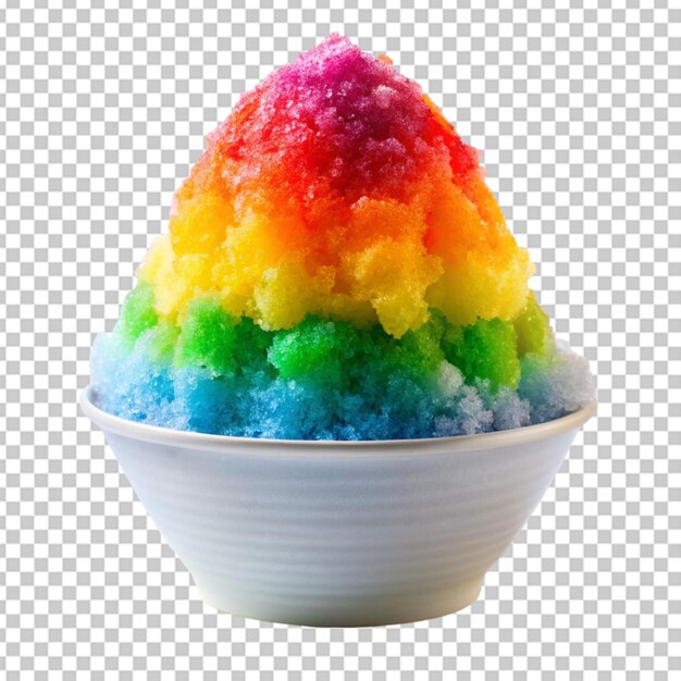 PSD montagna dell'arcobaleno rasato ghiaccio png