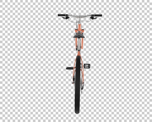 PSD mountainbike geïsoleerd op achtergrond 3d-rendering illustratie