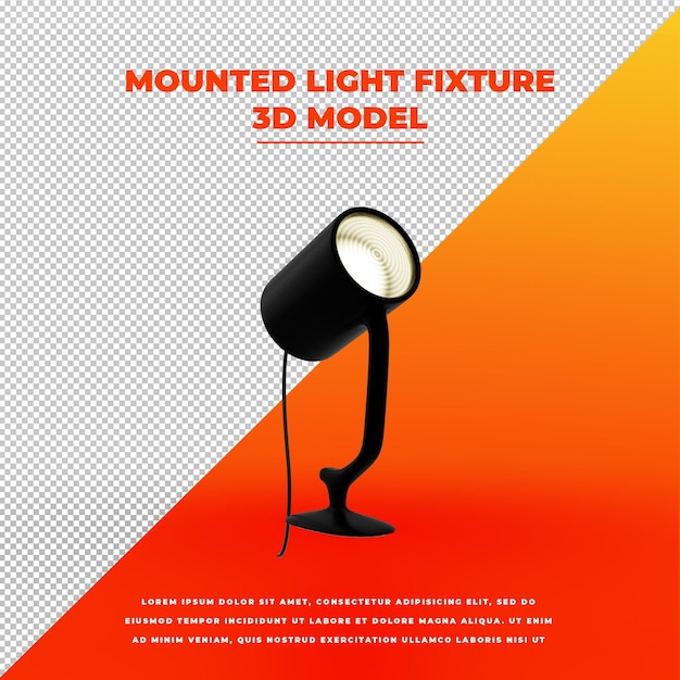 PSD mounted light fixture