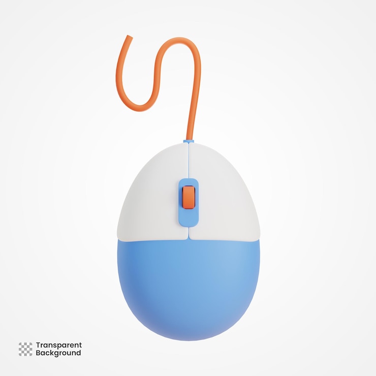 PSD mouse 3d cartoon illustration