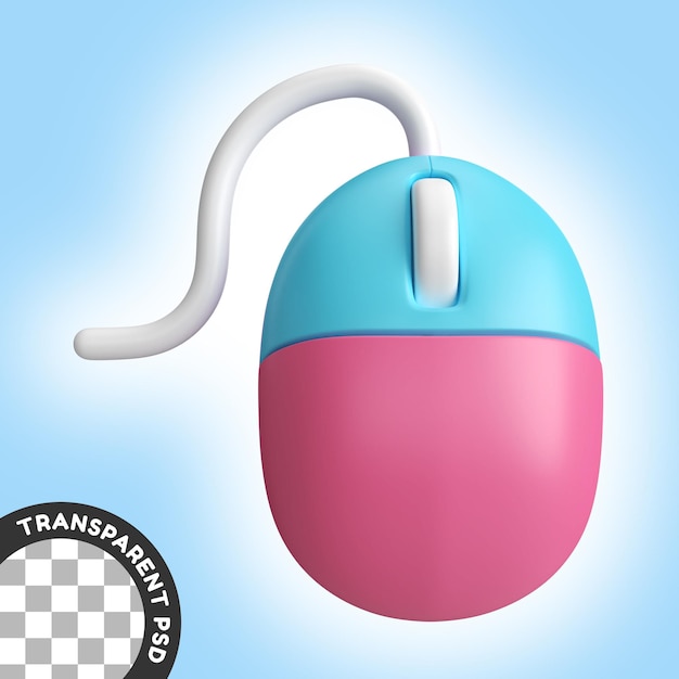 Mouse 3d illustration icon