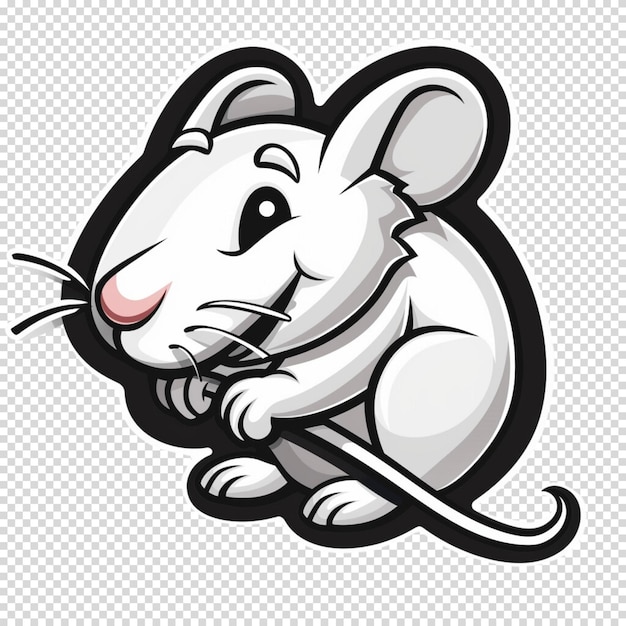 PSD mouse isolated on transparent background