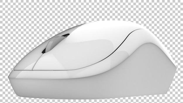 mouse on transparent background 3d rendering illustration