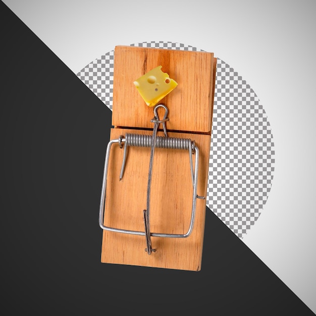 Mouse trap with cheese bait