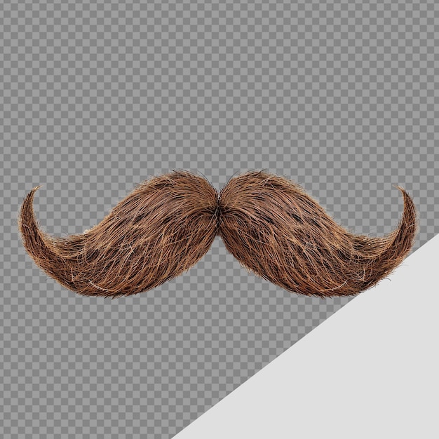 Moustache illustratie stijl png geïsoleerd op transparante achtergrond