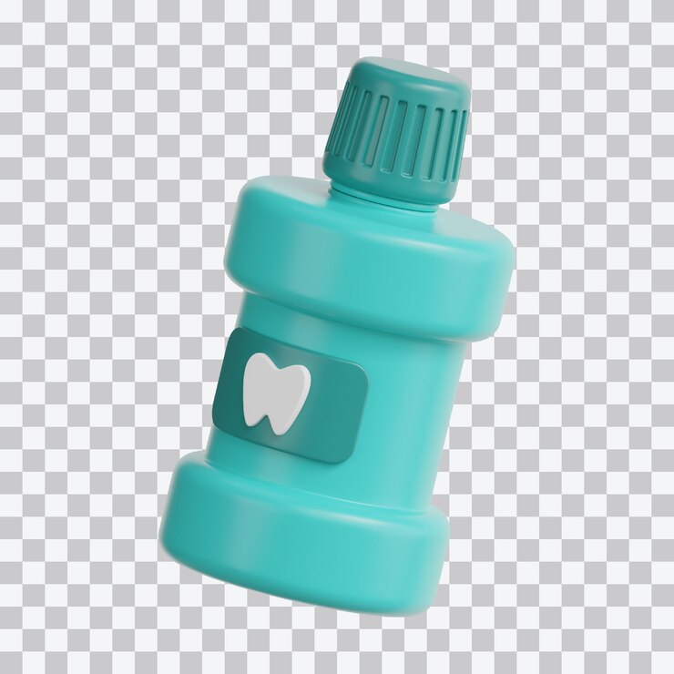 PSD mouthwash 3d illustration
