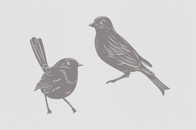 Movable bird clipart in vector format