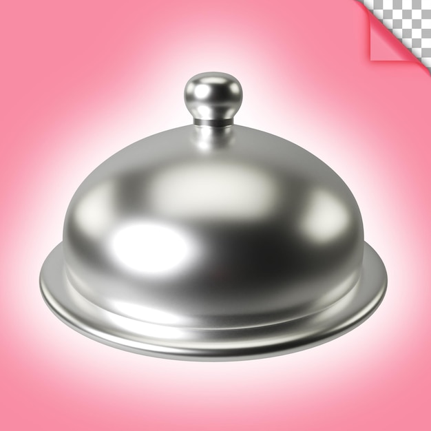 movable food cover 3d illustration icon