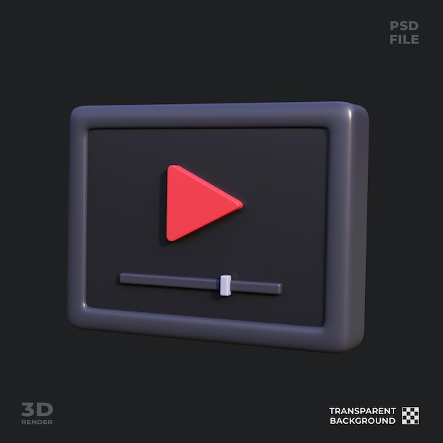 PSD movie 3d icon illustration perfect for cinema theme ui design