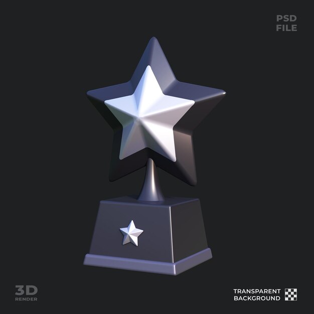 PSD movie award 3d icon illustration perfect for cinema theme ui design