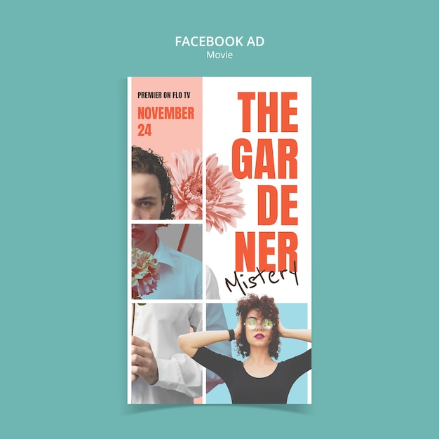 ビデオ フェイスブック 広告 テンプレート デザイン