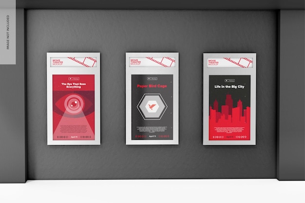 Movie poster frame mockup