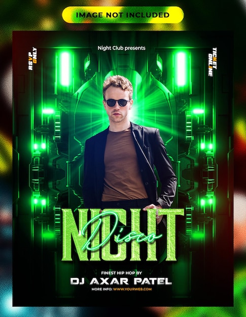 a movie poster for no black night club