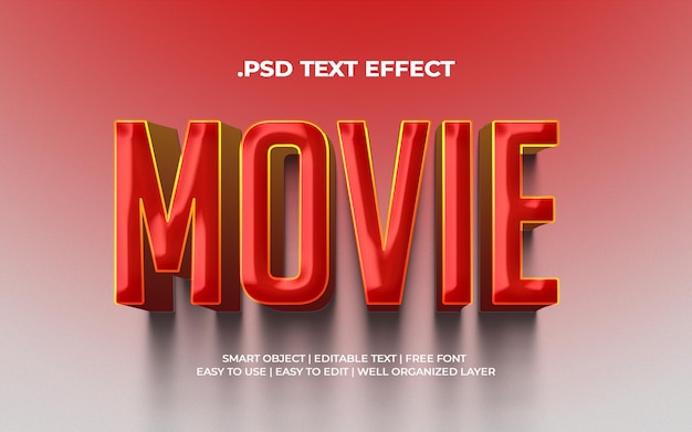 фильм psd текстовый эффект
