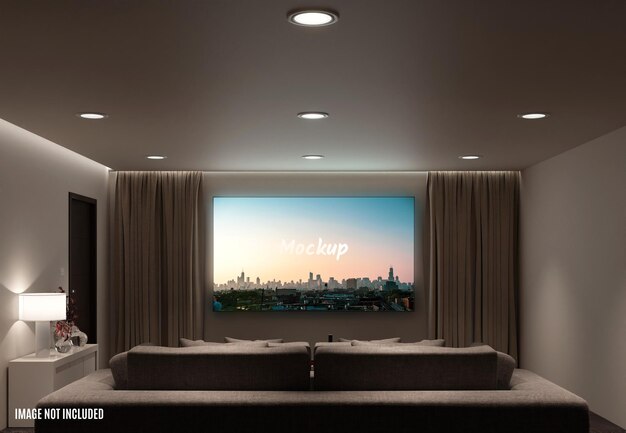 Movie room mockup