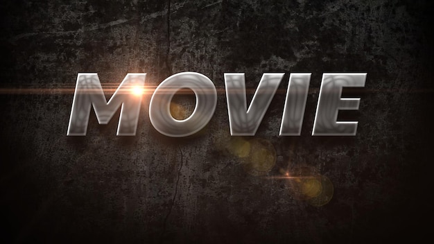 Movie text design