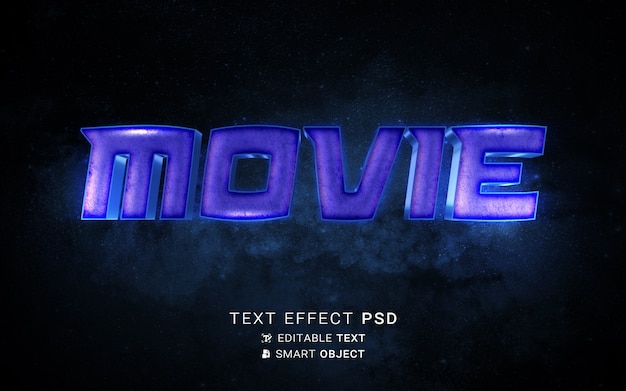 movie text effect design