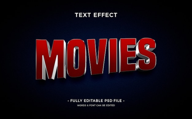 Movie text effect