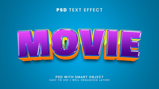 Movie text style effect