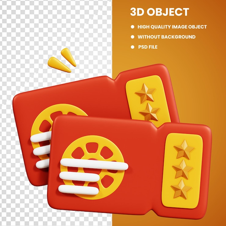 PSD movie ticket