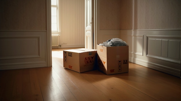 Moving box mockup