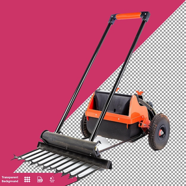PSD a mower is on a pink background with a pink background