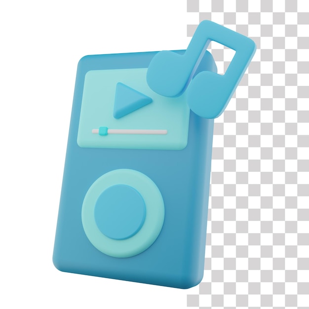 Mp 3 player 3d icon