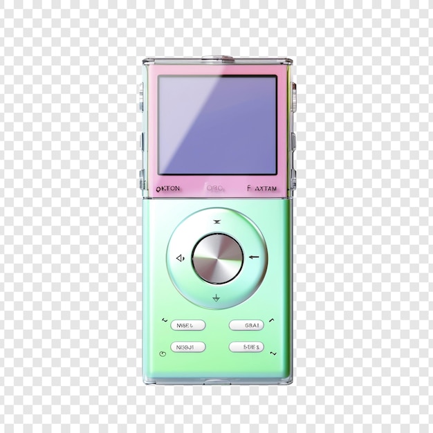 Mp3 player isolated on transparent background