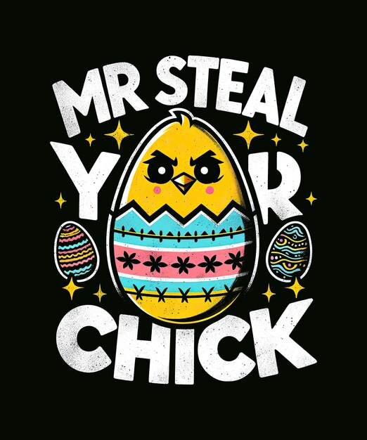 Mr easter steal your chick funny spring humor boys toddlers