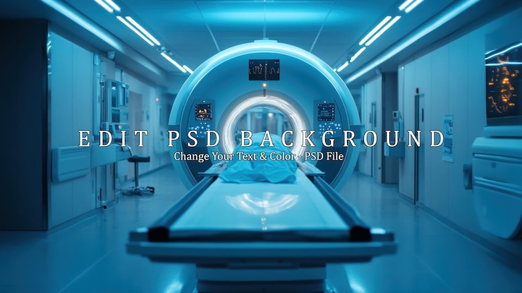 PSD mri-machine in een ziekenhuiskamer