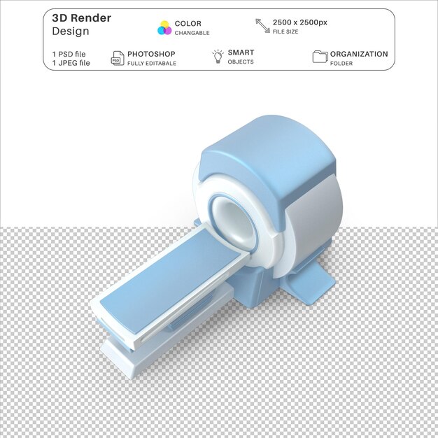 PSD mri scanner 3d modeling psd file