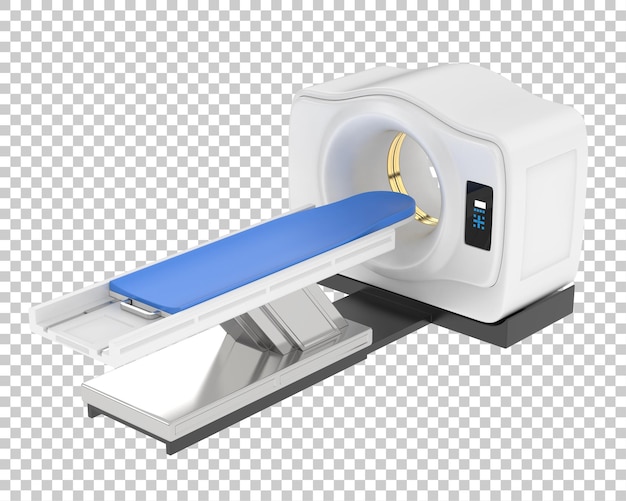 PSD mri-scanner op transparante achtergrond 3d-rendering illustratie