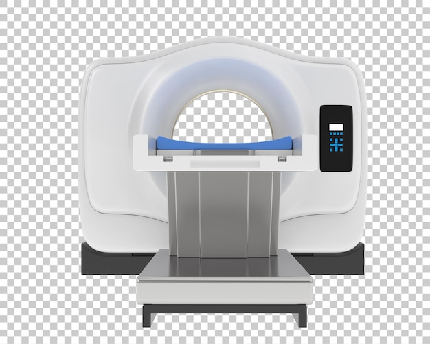 PSD scanner mri su sfondo trasparente 3d rendering illustrazione