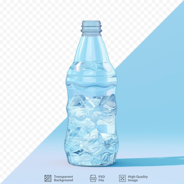 PSD mrożone szkło w plastikowej butelce