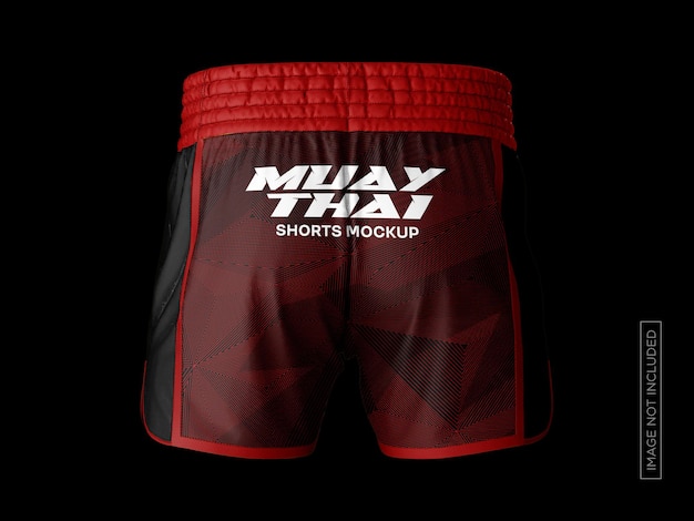 Mockup di pantaloncini muay thai