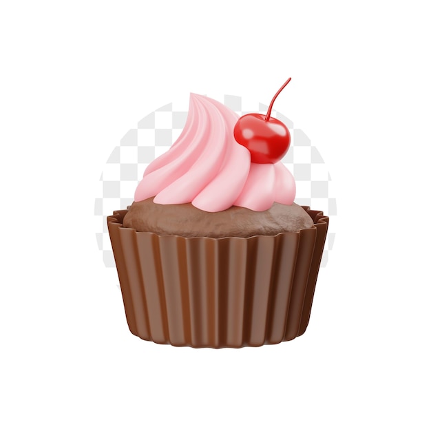 PSD muffin 3d icon