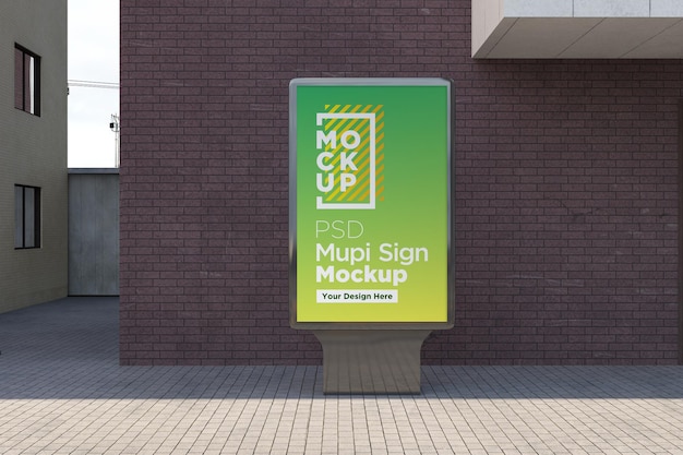 Mufi bord mockup ontwerp