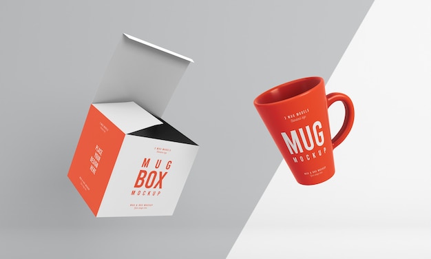 Mug box mock-up assortment