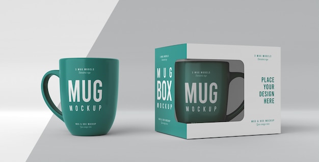 Mug box mock-up assortment