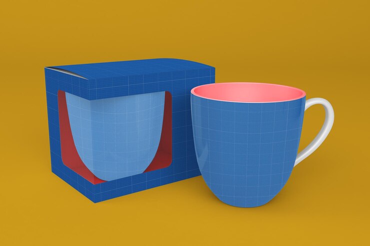 PSD mug box v1 mockup