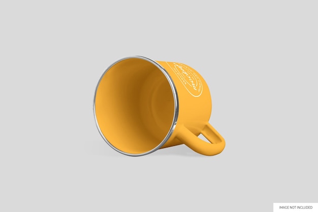 PSD mug enamel mockup