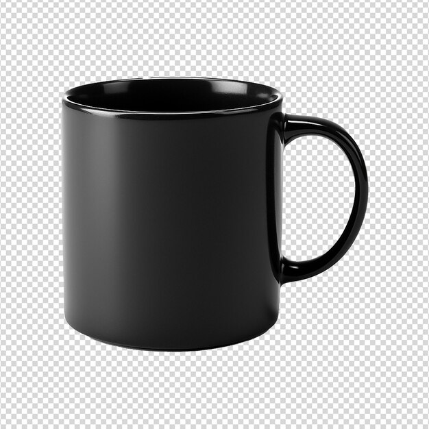 PSD mug isolated on transparent background