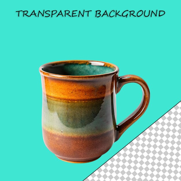 PSD mug isolated on transparent background