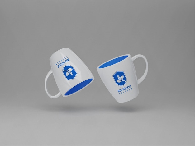 Mug mockup rendering 3d