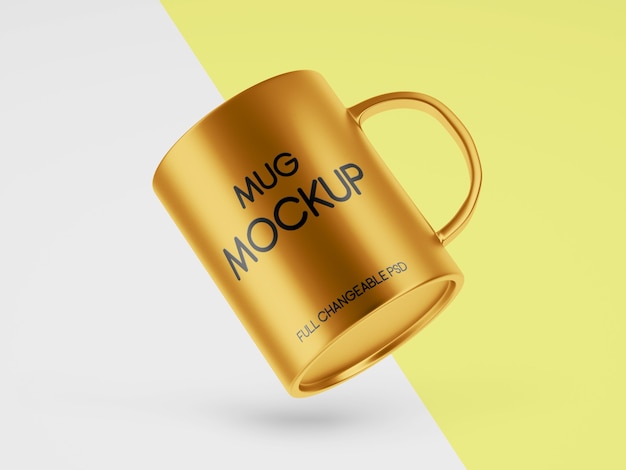 Mug mockup design per affari isolati