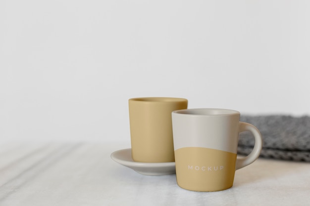 PSD mug mockup in real life