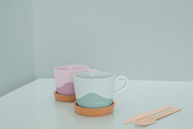 Mockup di tazza nella vita reale