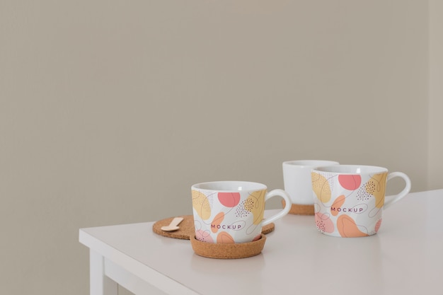 PSD mug mockup in real life