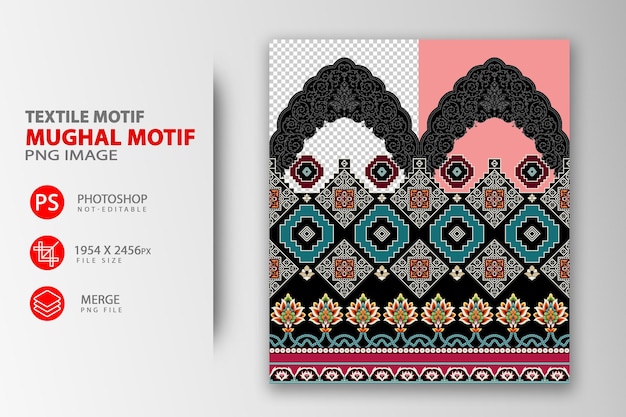 Mughal Border and Element For textile printing and Design also can use for decorative purpose